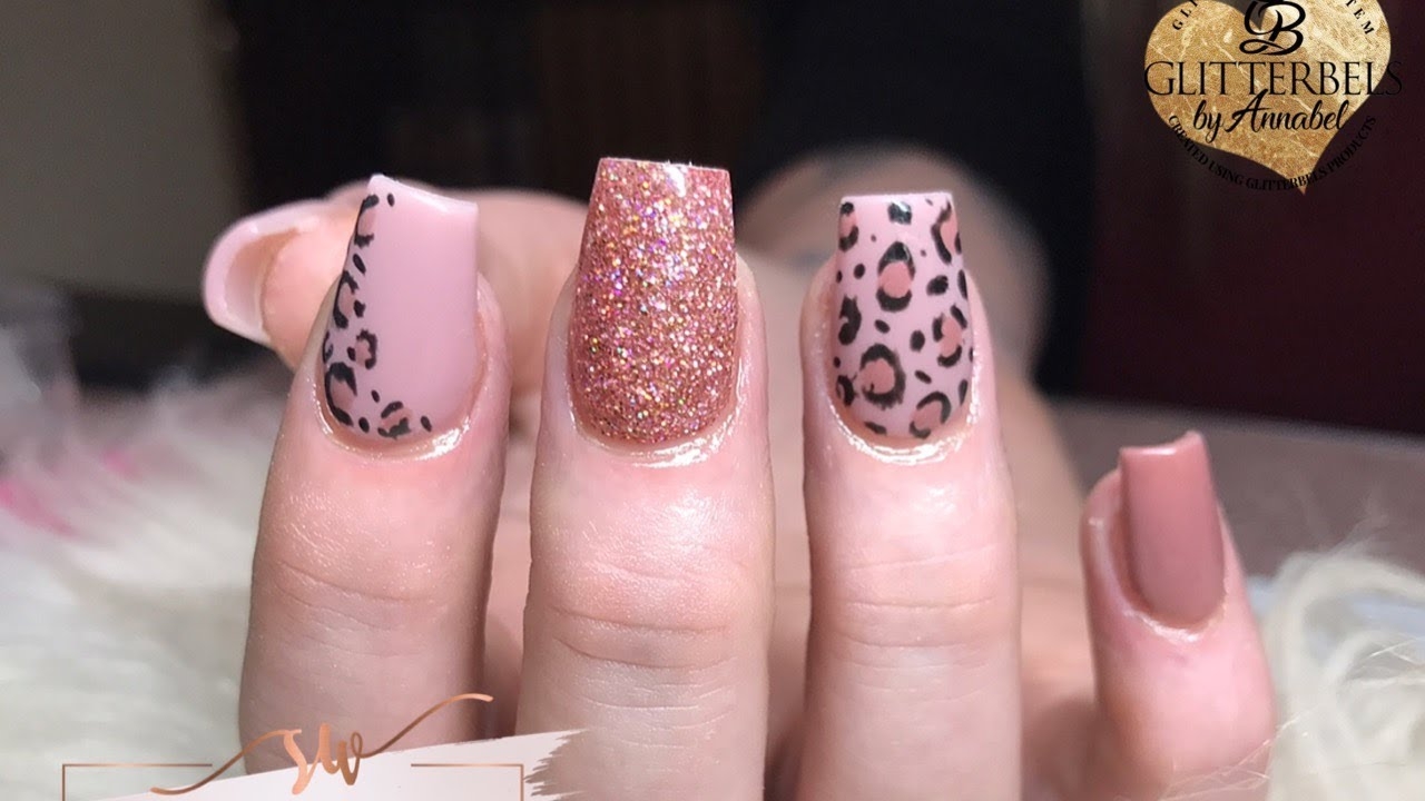 leopard print nail designs