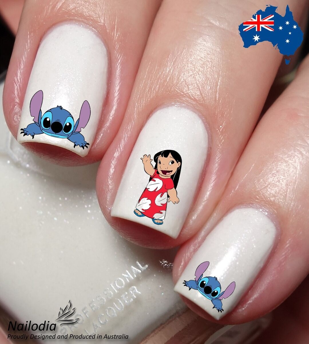 Lilo Stitch Nail Art Decal Sticker Water Transfer Slider EBay