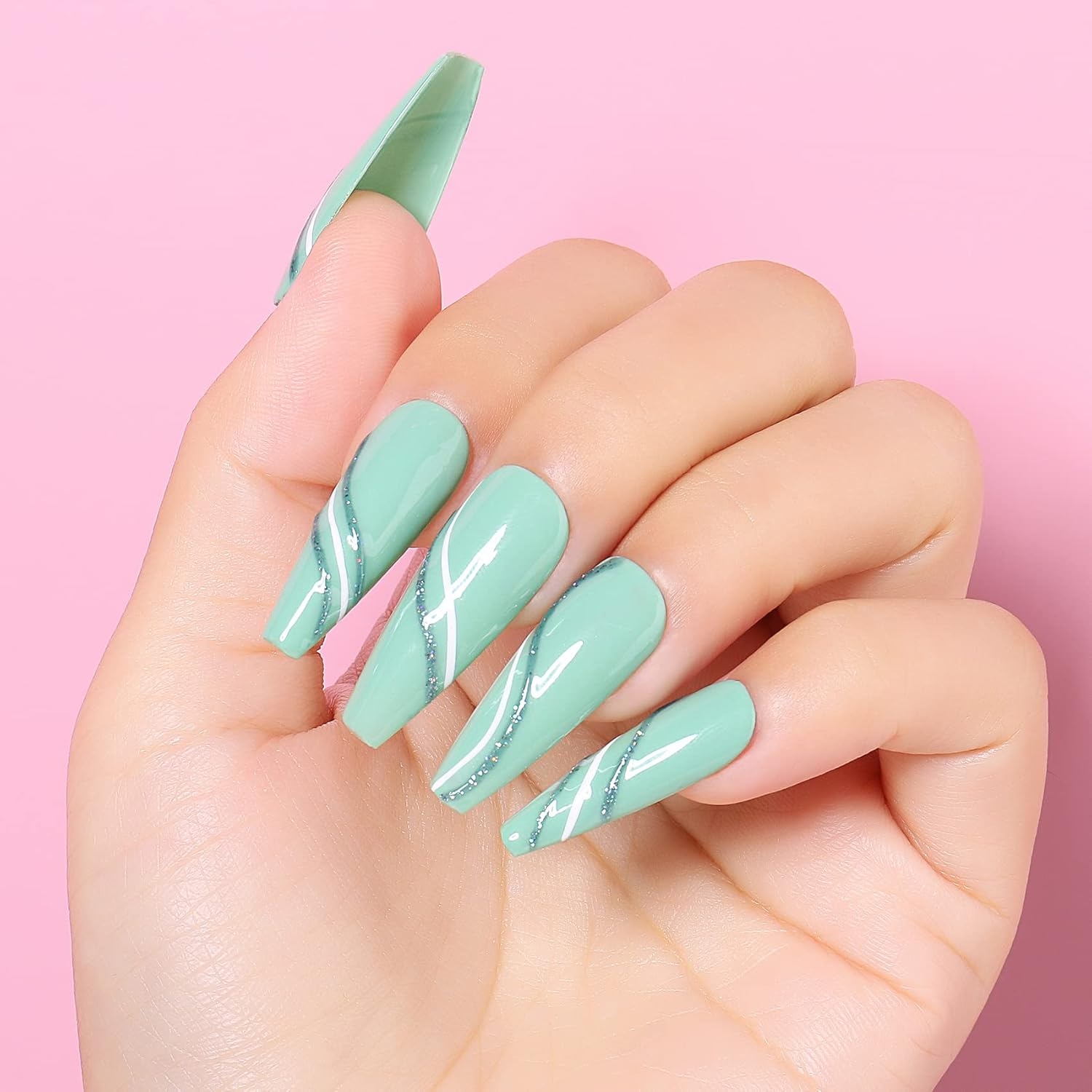 Lime Neon Sage Olive Pastel Blue Green Gel Polish Set For Nails Design AIMEILI GEL POLISH