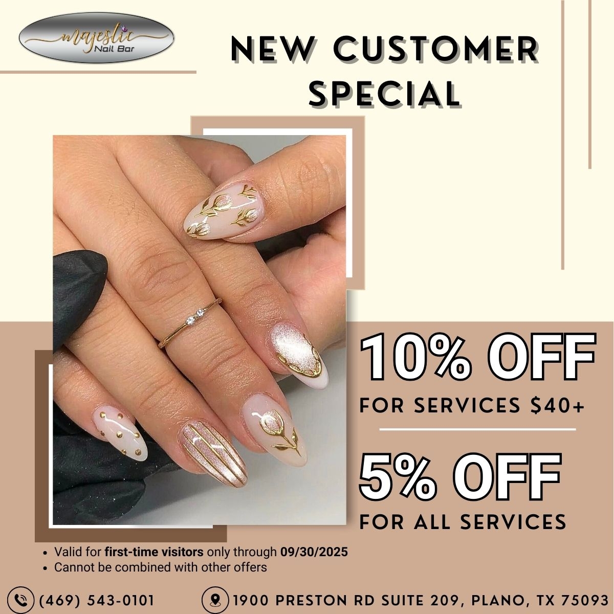 Majestic Nail Bar In Plano TX 75093 Preston Rd