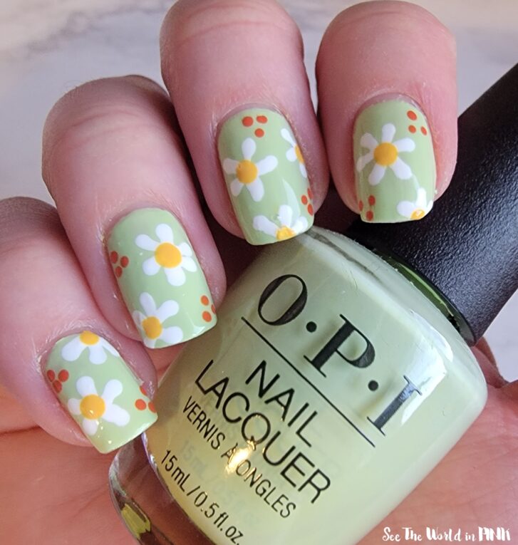 Daisy Nail Design