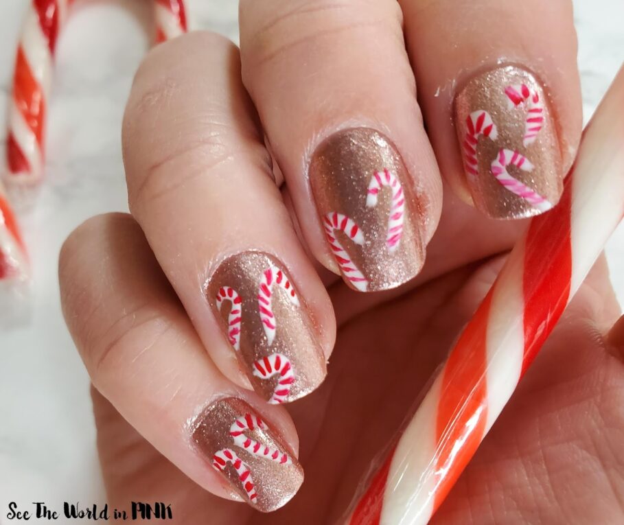 Candy Cane Nail Designs