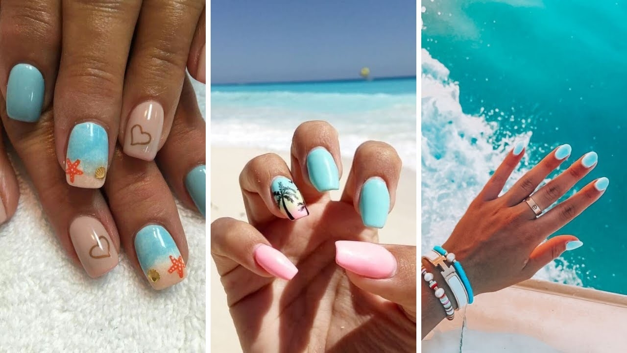 vacation beach nail designs