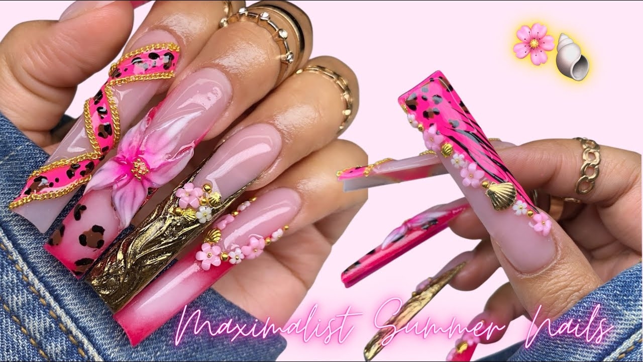 nail inspo pink