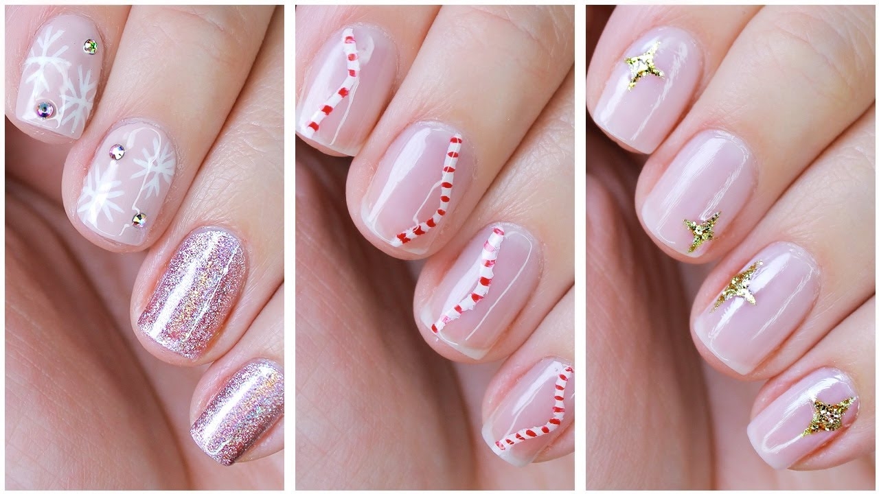 Minimalistic Nail Art 2021 Fun Easy Christmas Nail Design Compilation YouTube