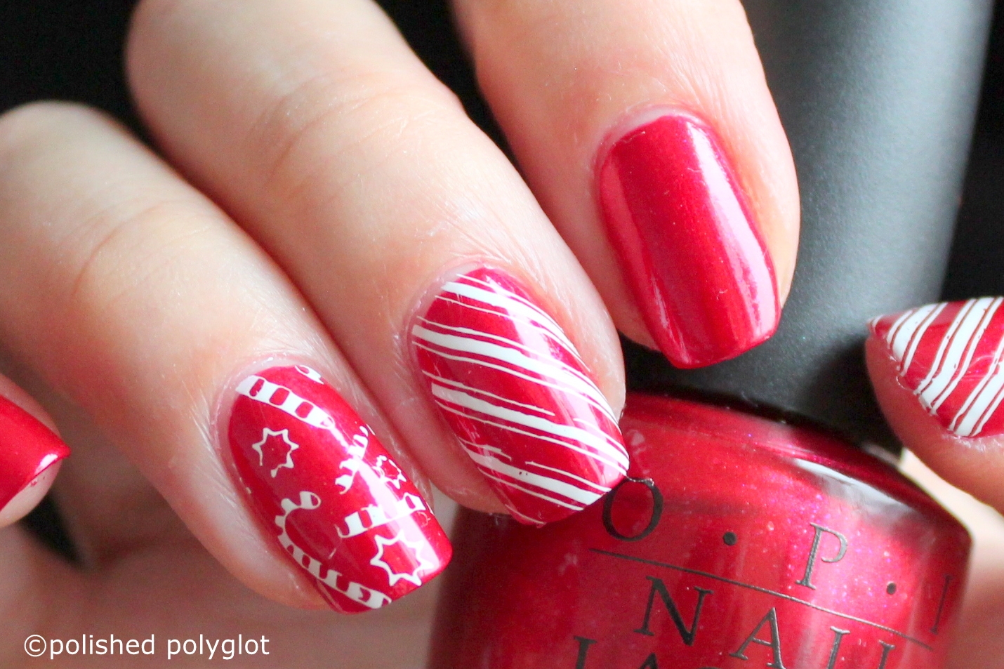 candy cane nail designs