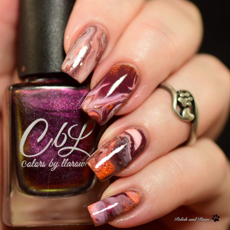 Nail Art Drip Marble Nails Polish And Paws