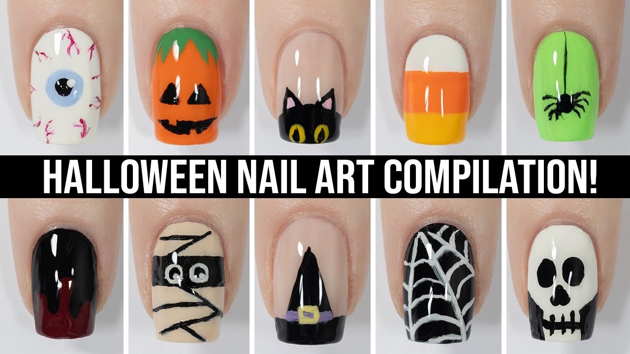 Easy Halloween Nail Art Designs