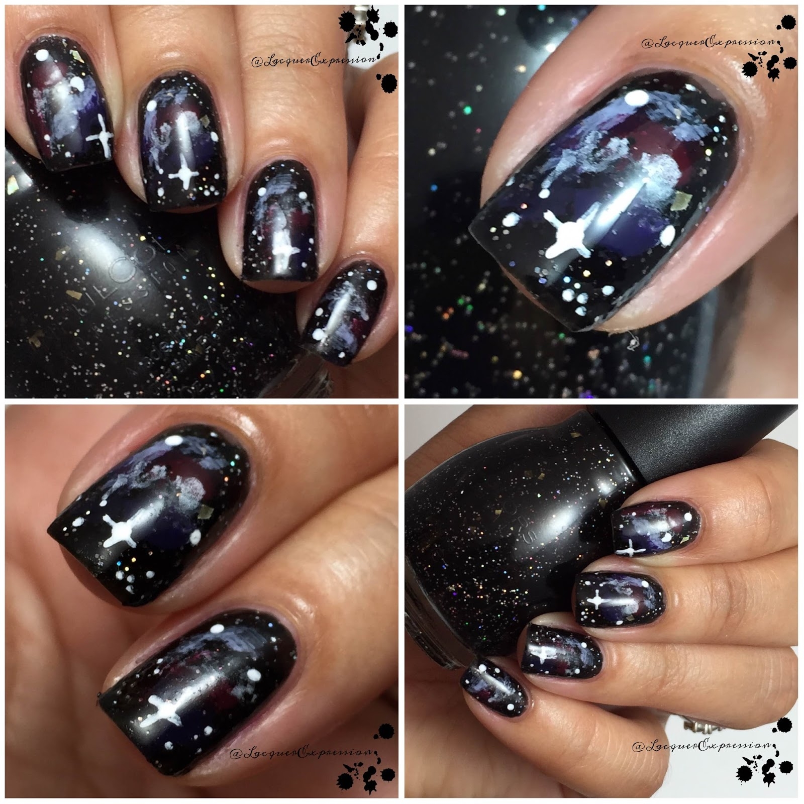 Nail Art Galaxy Nails LacquerExpression