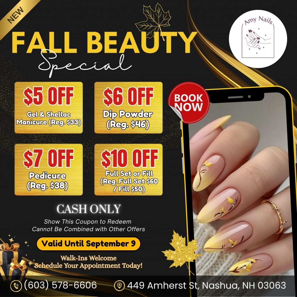 Nail Salon 03063 AMY NAILS Nashua NH 03063 Best Nail Salon