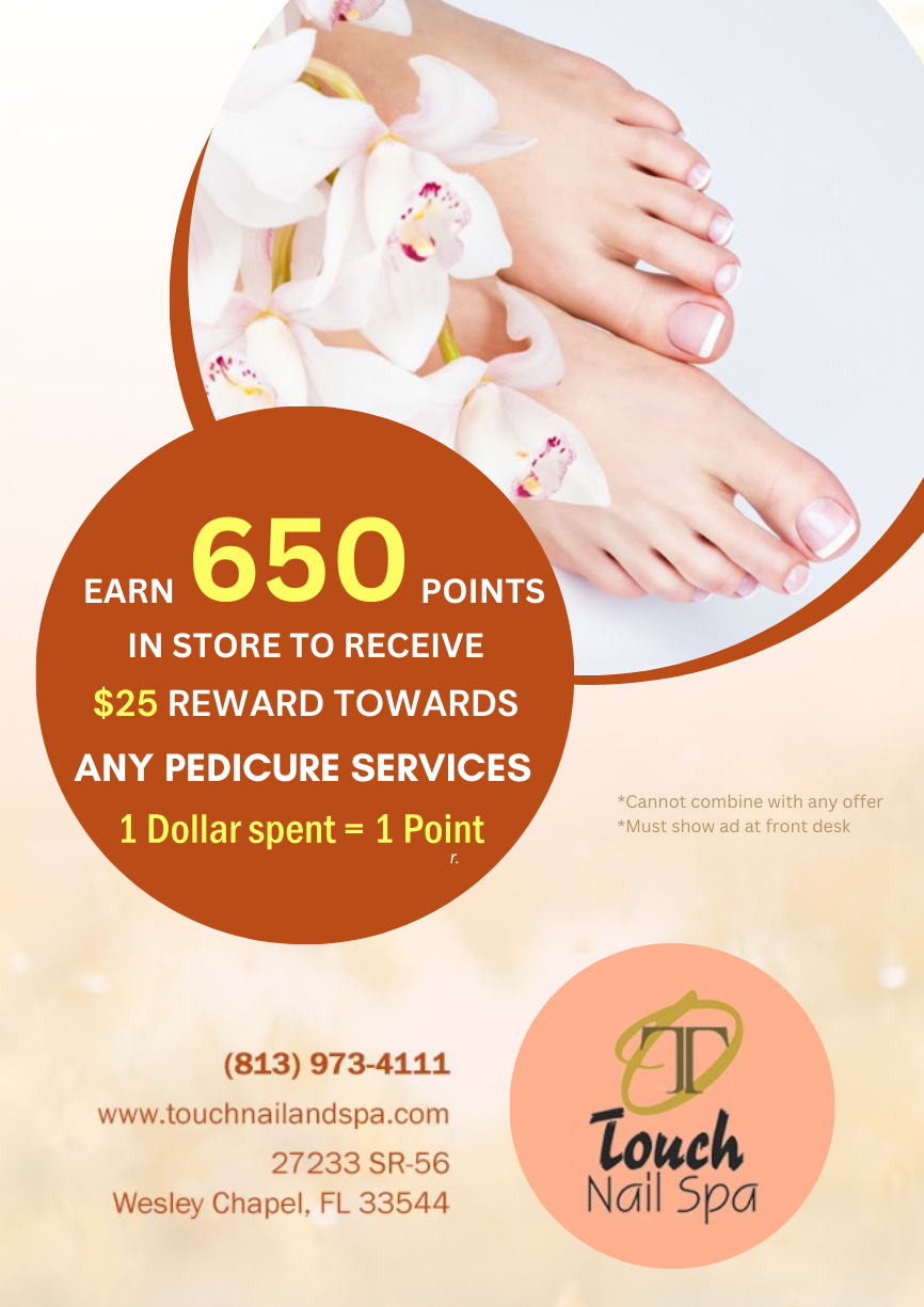 Nail Salon 33544 Touch Nail Spa Of Wesley Chapel FL 33544 Gel Manicure Dipping Powder Organic Pedicure Acrylic Waxing