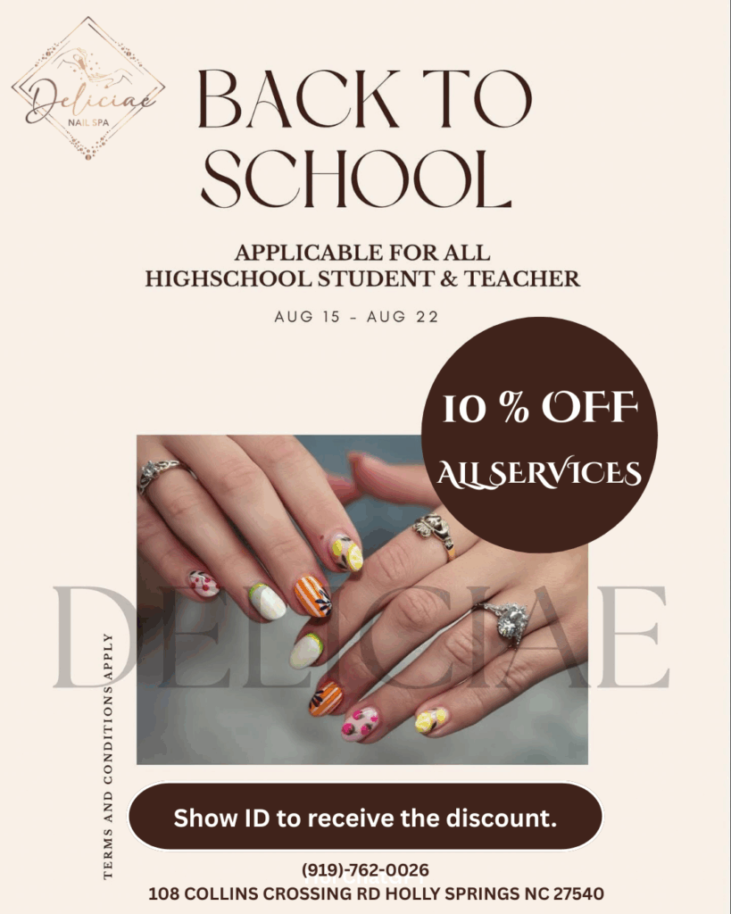 Nails Salon 27540 Deliciae Nail Spa HOLLY SPRINGS NC 27540 Best Nail Salon