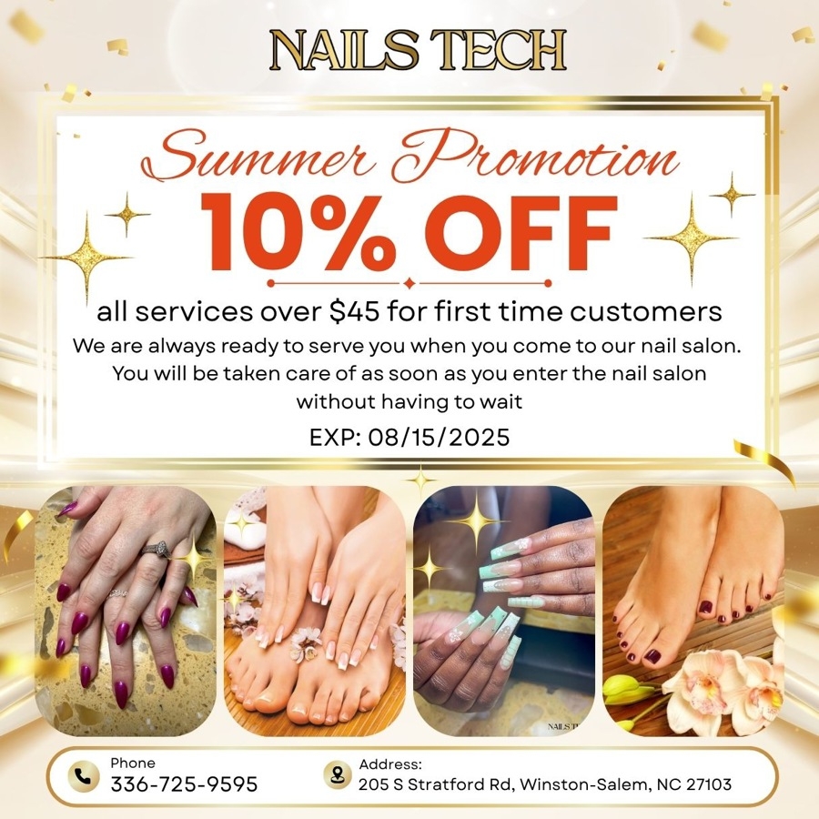 Nails Tech Best Nail Salon In Winston Salem NC 27103
