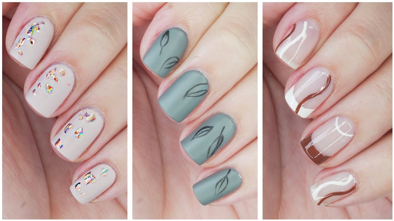 New Nail Art 2023 Minimalist Fall Nail Designs YouTube