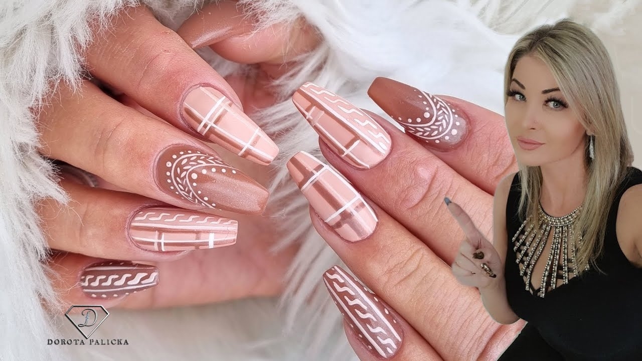 November Nails Sweater Nail Art Gel Nails Rebalance In Real Time On My Client YouTube