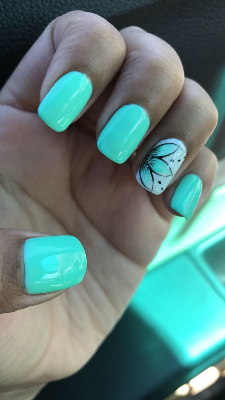 Pin By Karyn Lake On Nail Designs Teal Nails Turquoise Nails Teal Nail Designs