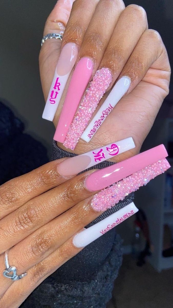 PINK BADDIE NAILS INSPO