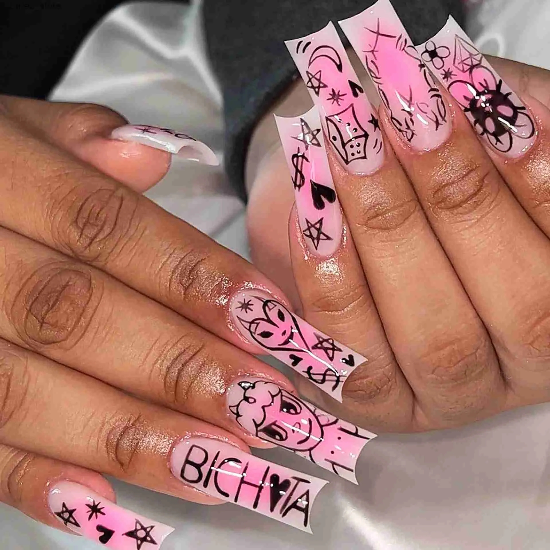 long square nail designs