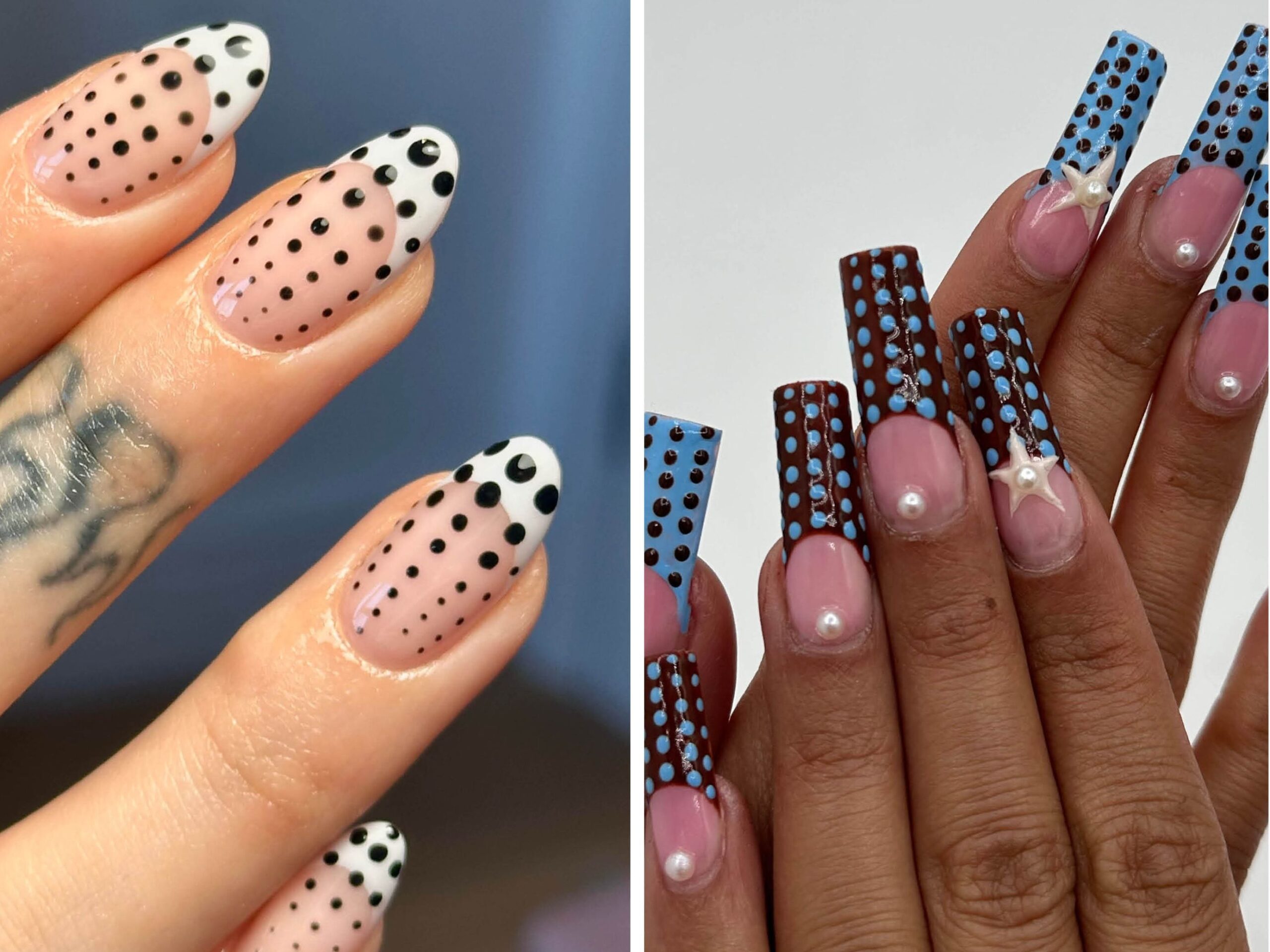 Polka Dot Nails Are The Vintage Manicure Trend Taking Over This Summer Allure