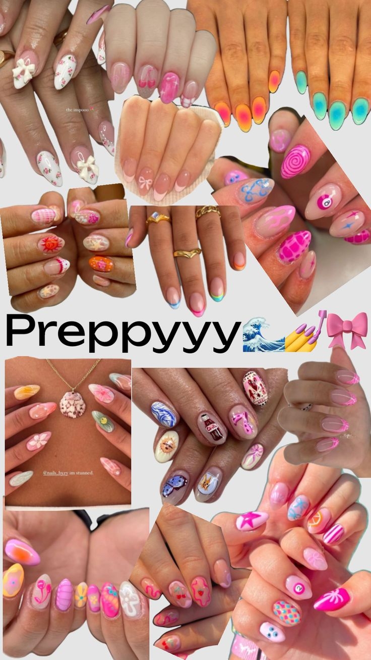 Preppy Nail Inspo 