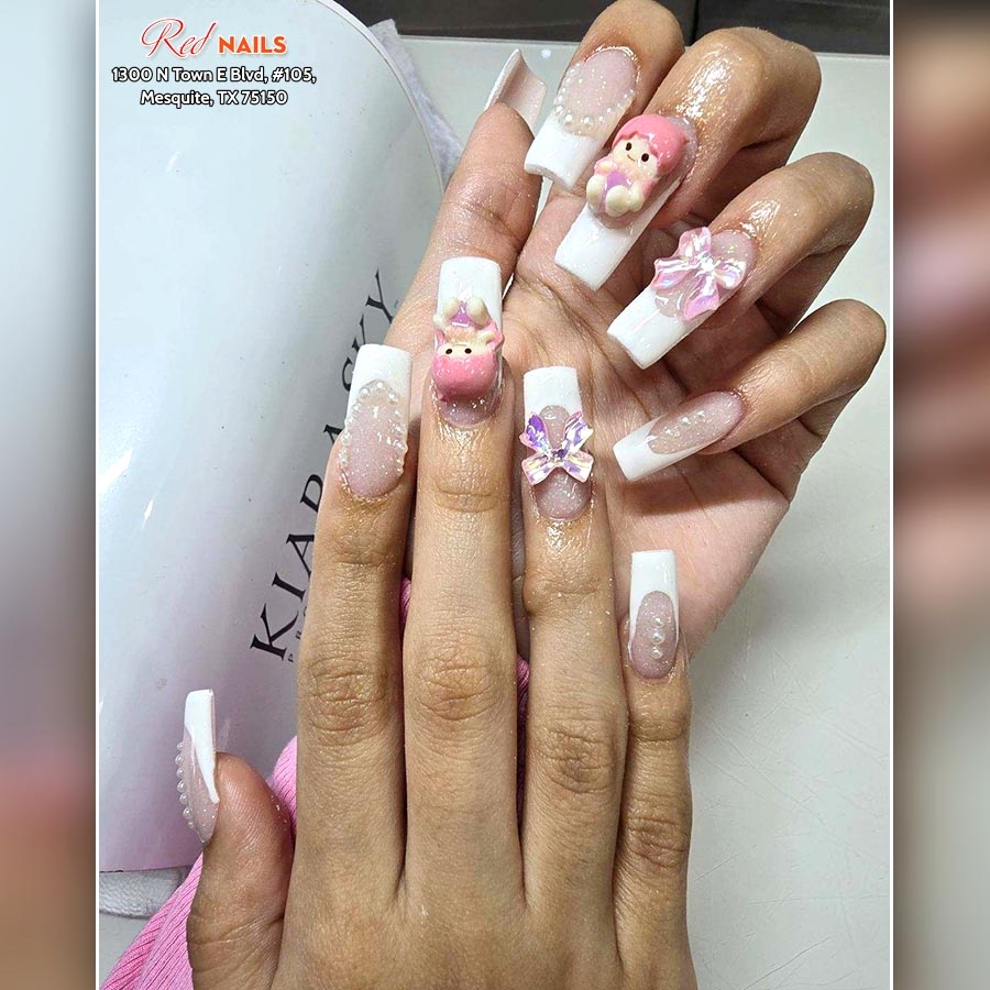 red nail salon