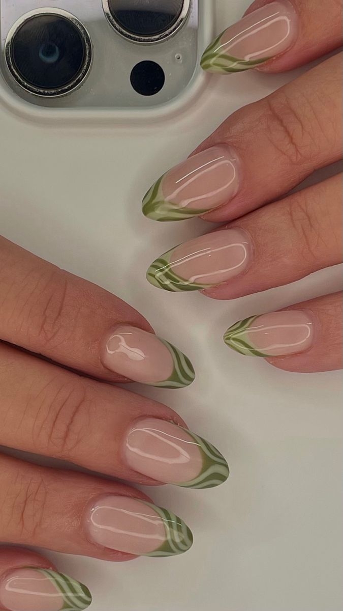 Sage Green Nails Fall Nails Gelx Nail Inspo Trendy Cute Nails