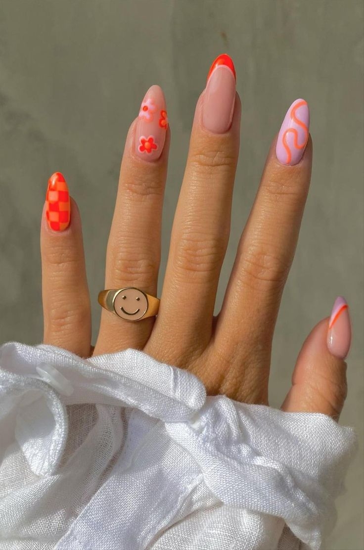 Short Almond Nails Pastel Almond Nails Pastel Nail Design Summer Almond Nails Summer Nail Trends 2022 