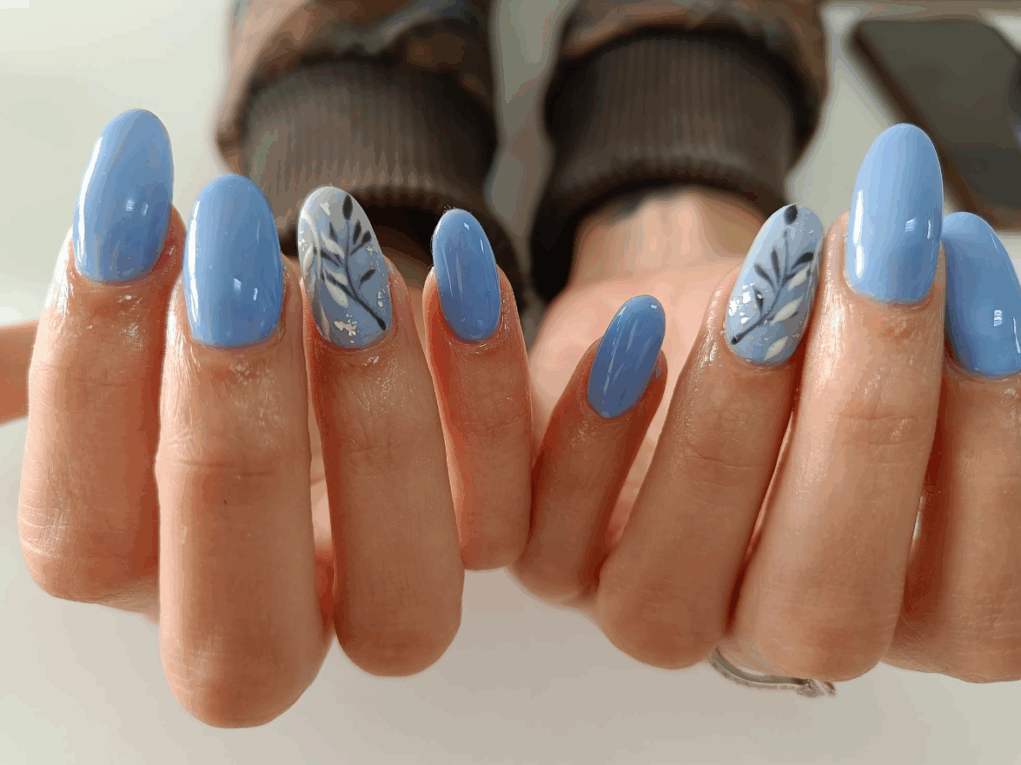 Light Blue Nail Art Designs