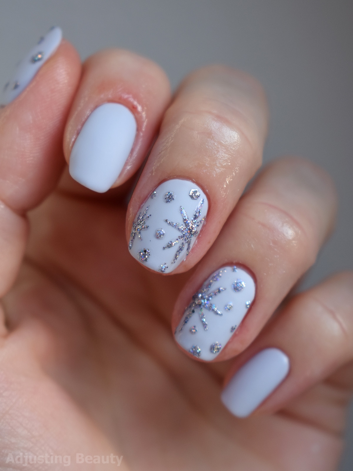 snowflake nail designs