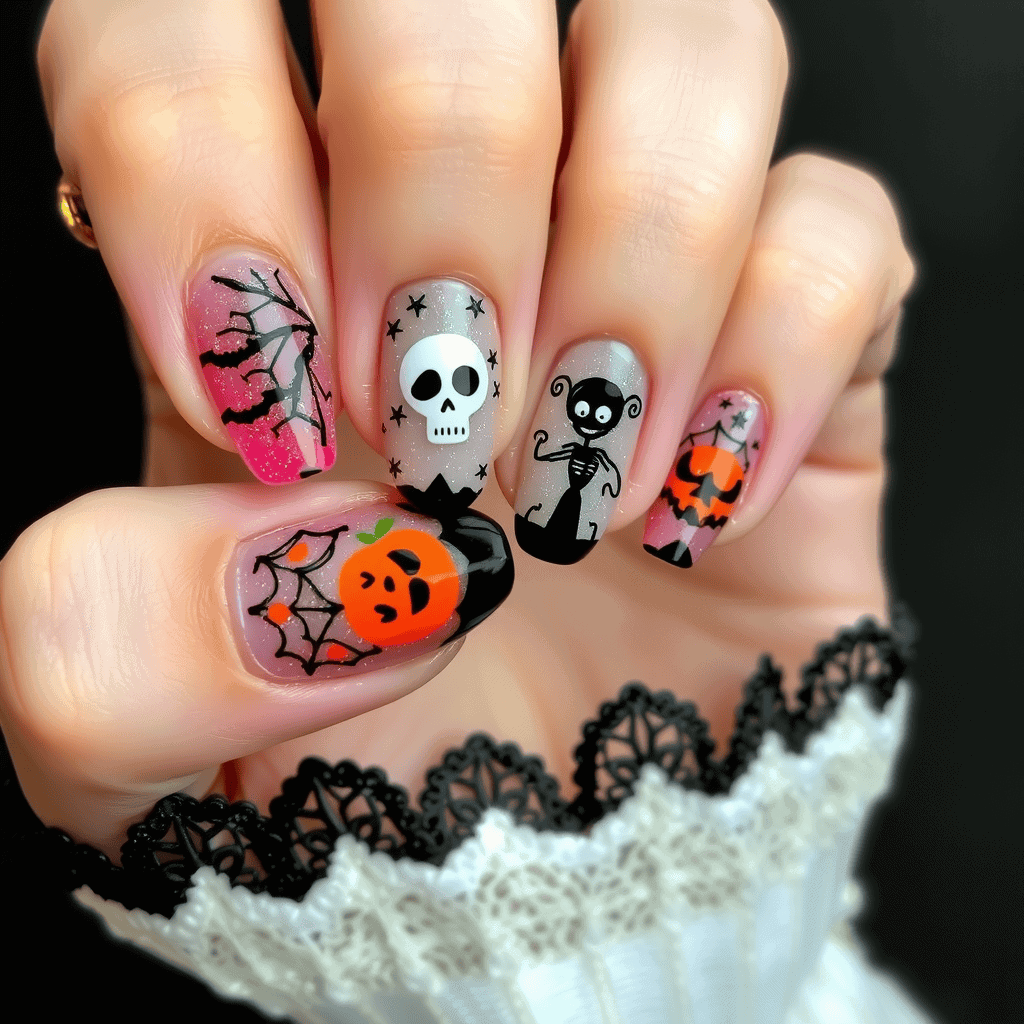 halloween nail designs