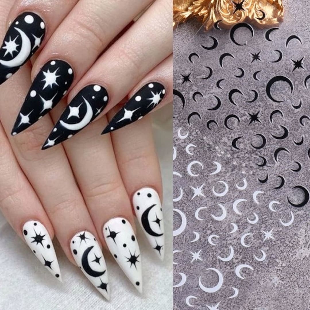 Star Moon Nail Stickers Nail Art Zodiac Nail Decal Easy Application Popular Designer Nail Art Nail Art Kit Nail Art Supplies Etsy