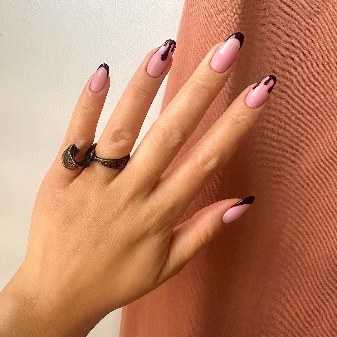 halloween nail inspo