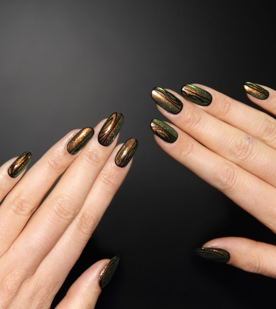 The Best Of Black And Gold Nail Designs Booksy