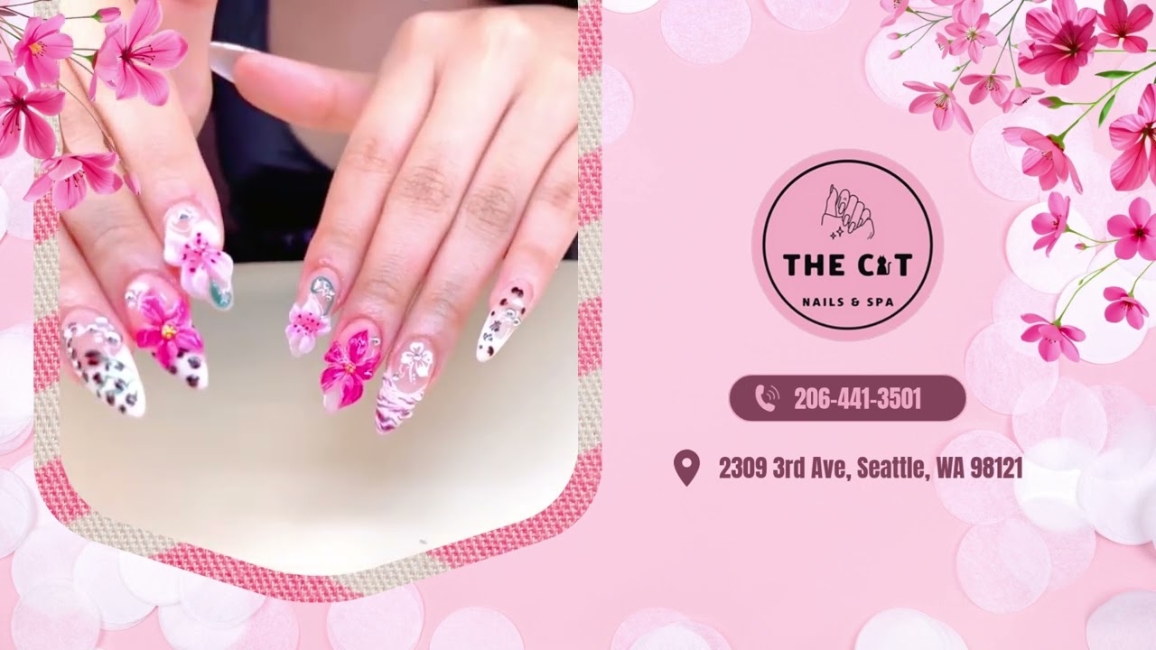 The Cat Nails Spa Nail Salon In Seattle WA 98121
