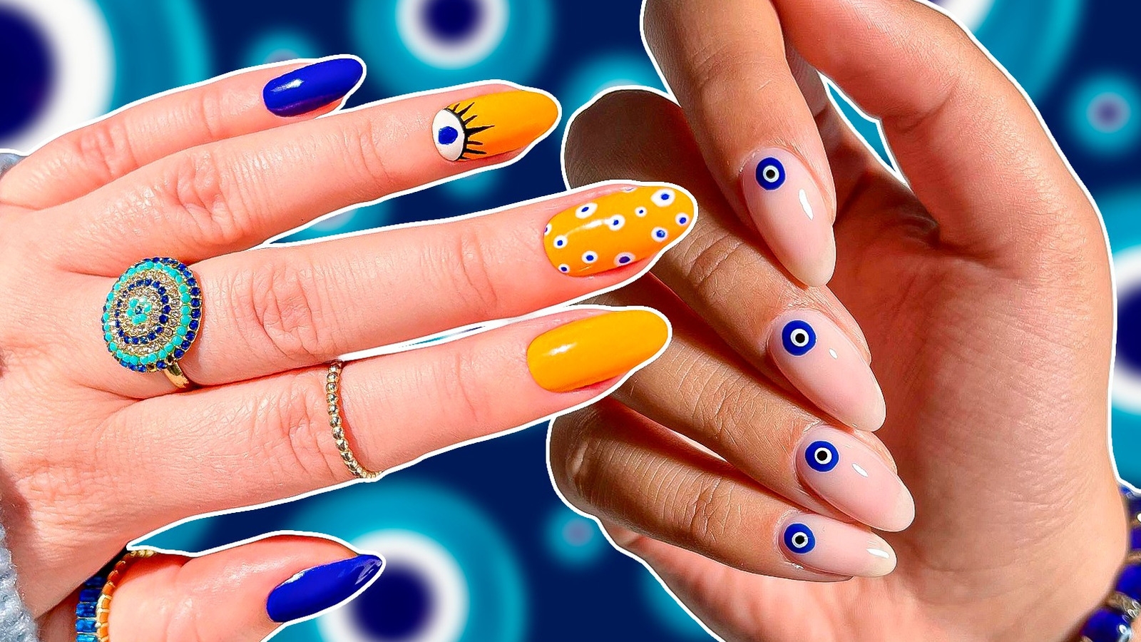 The Evil Eye Nail Trend Combines Spirituality With A Chic Manicure The Evil Eye Nail Trend Combines Spirituality With A Chic Manicure