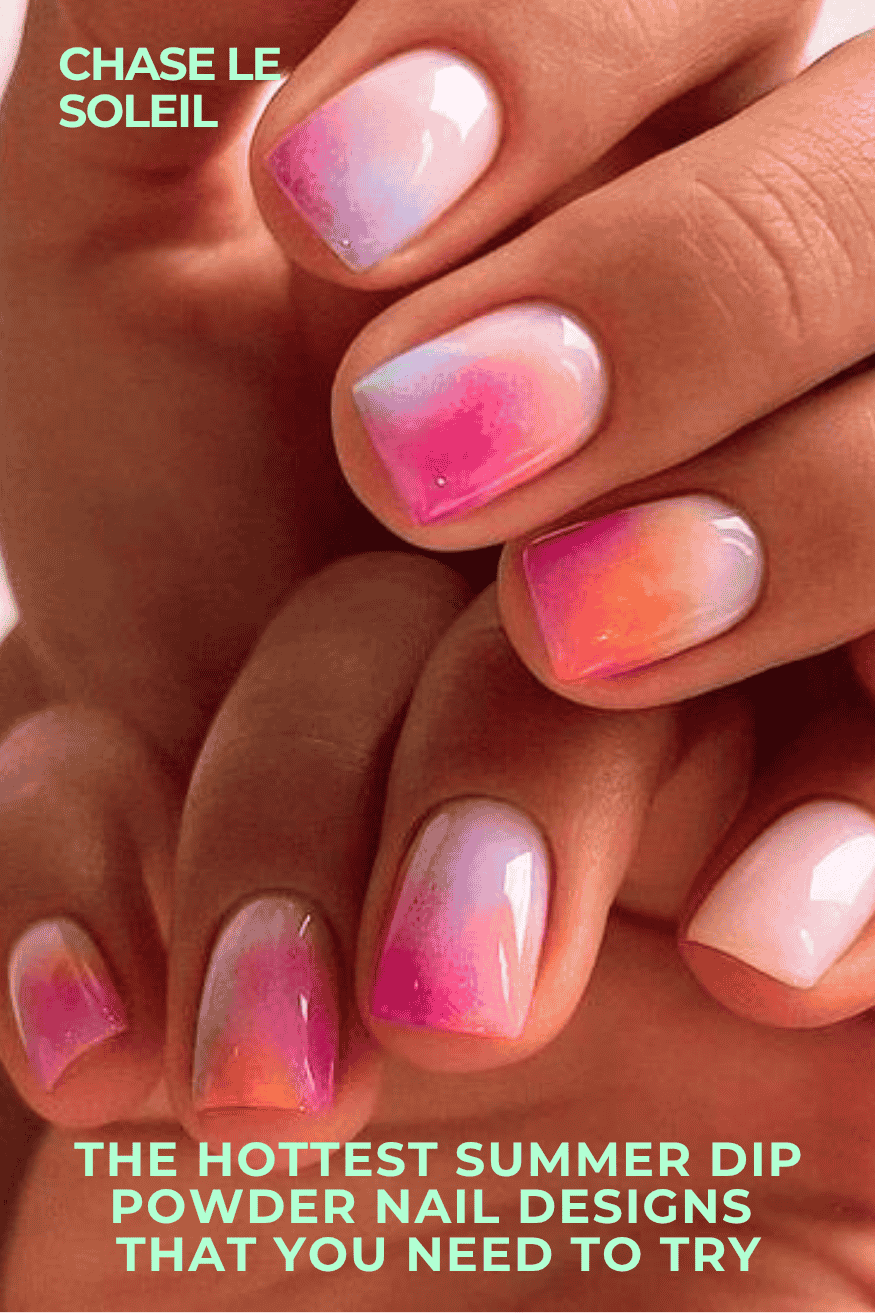 These Colorful Dip Powder Nail Designs For Summer Are Anything But Basic