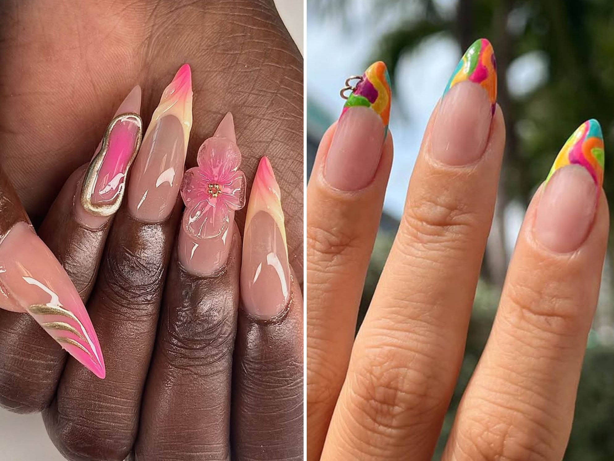This Summer s Best Nail Art Trends Scream The Beach Is That Way Allure