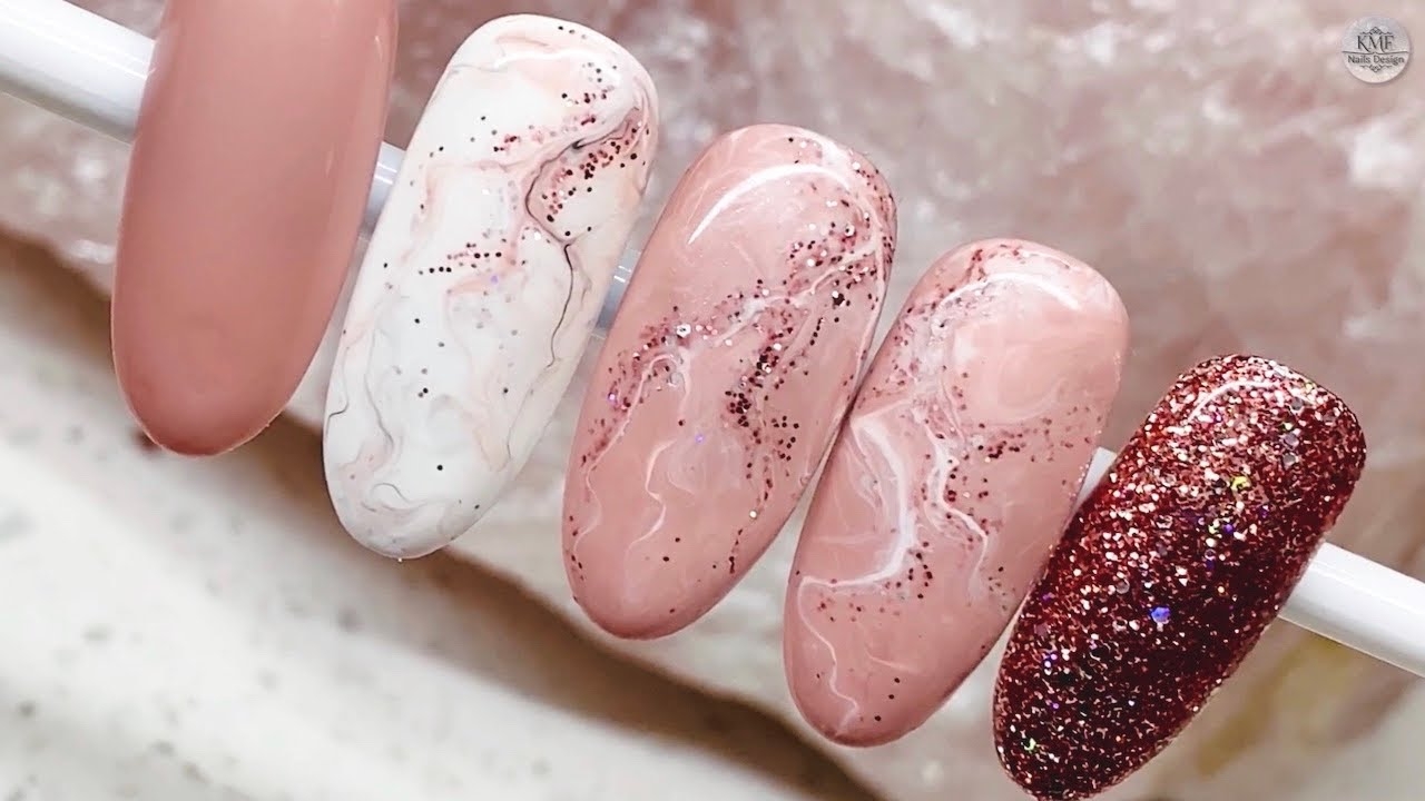 Trending Marble Nails Just In Seconds SHOCKING KMF Nails Design YouTube