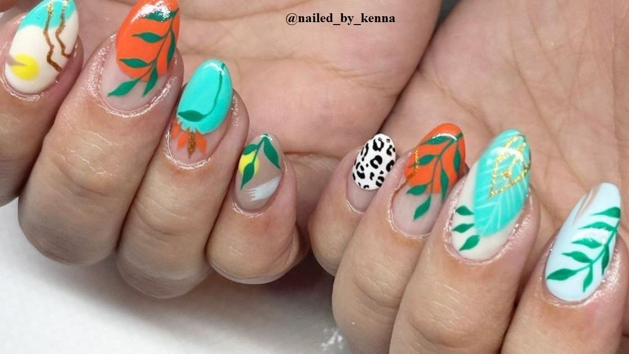 tropical nail designs