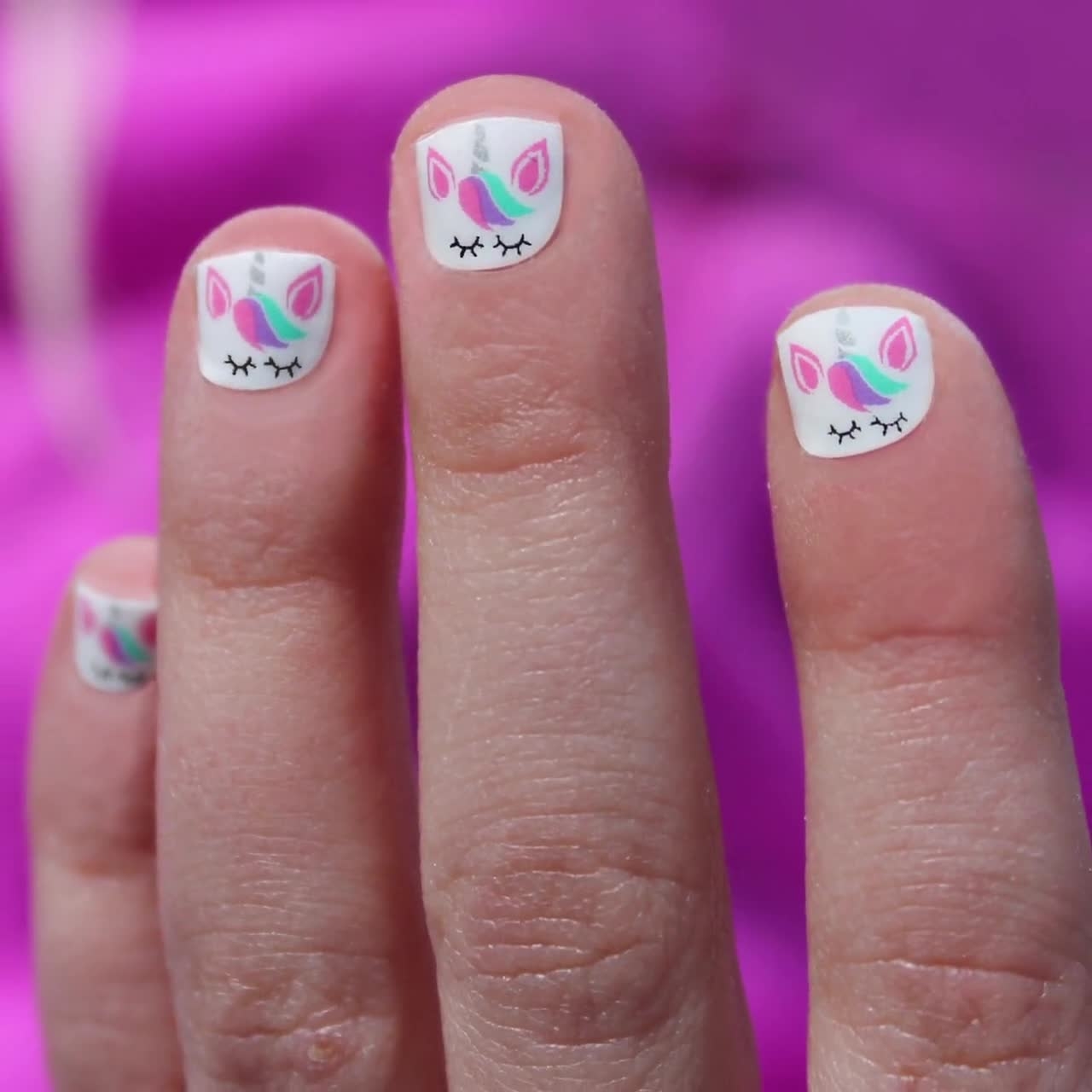 Unicorn Kids Nail Wraps Etsy Sweden