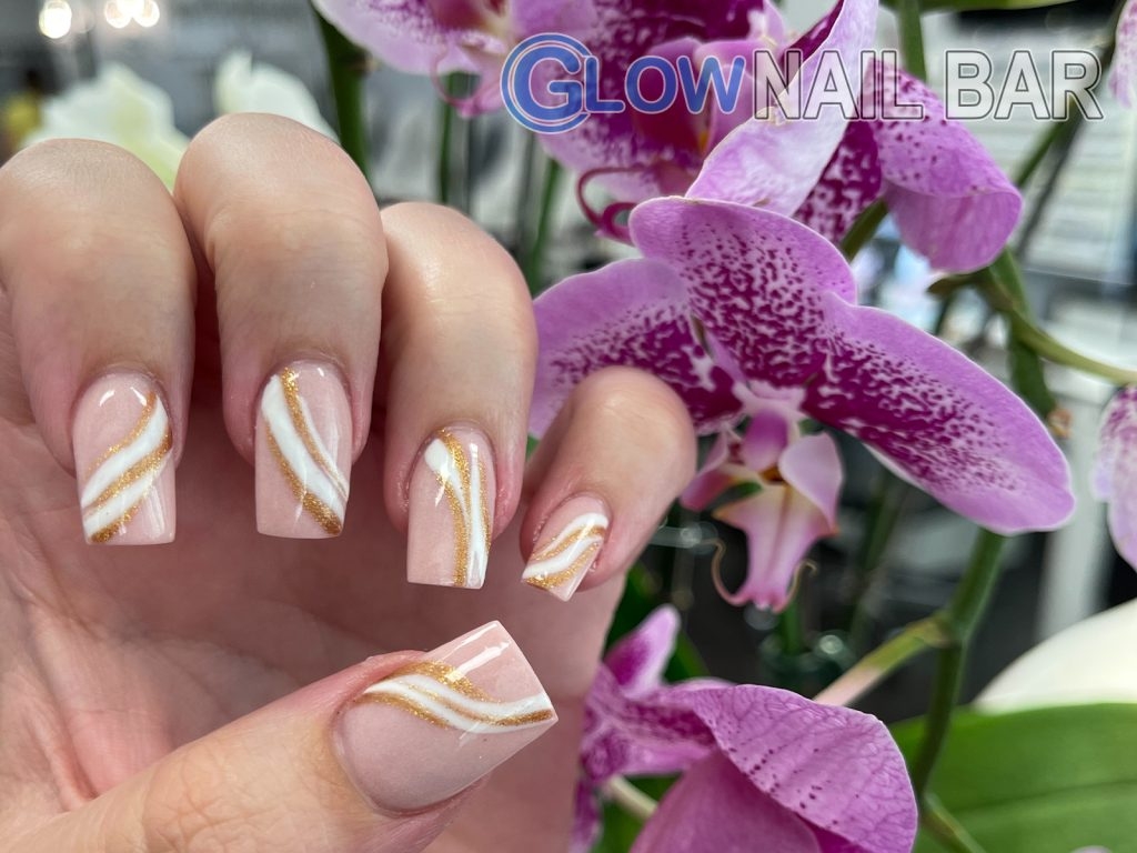 WAVY LINES NAIL DESIGNS GlowNailsBar Henderson