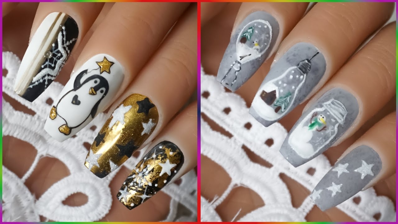 Winter Nail Trends 2025 Cute And Quick Designs Magical Winter Nail Art Compilation Cute Nails YouTube