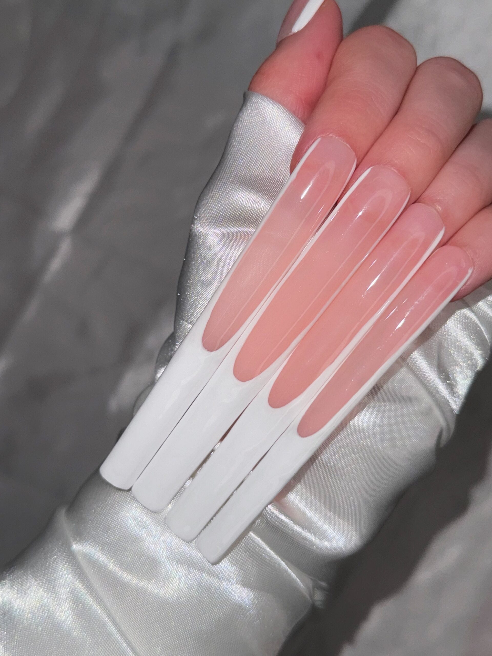 XXXL French Press On Nails Extra Long Custom Acrylic Nails With Gems Luxury Fake Nail Extensions For Birthdays Special Occasions Etsy Finland