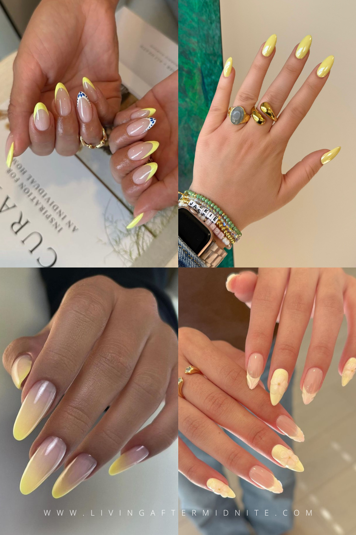 Yellow Spring Nail Designs Inspo Living After Midnite