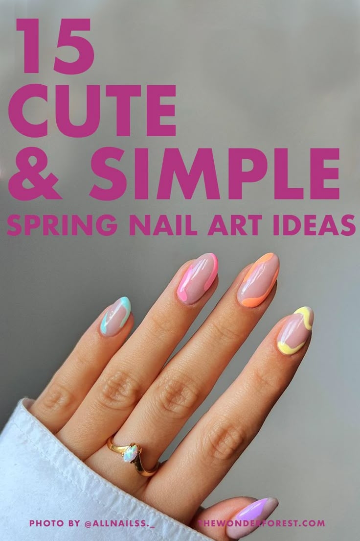 15 Cute And Simple Spring Nail Art Ideas