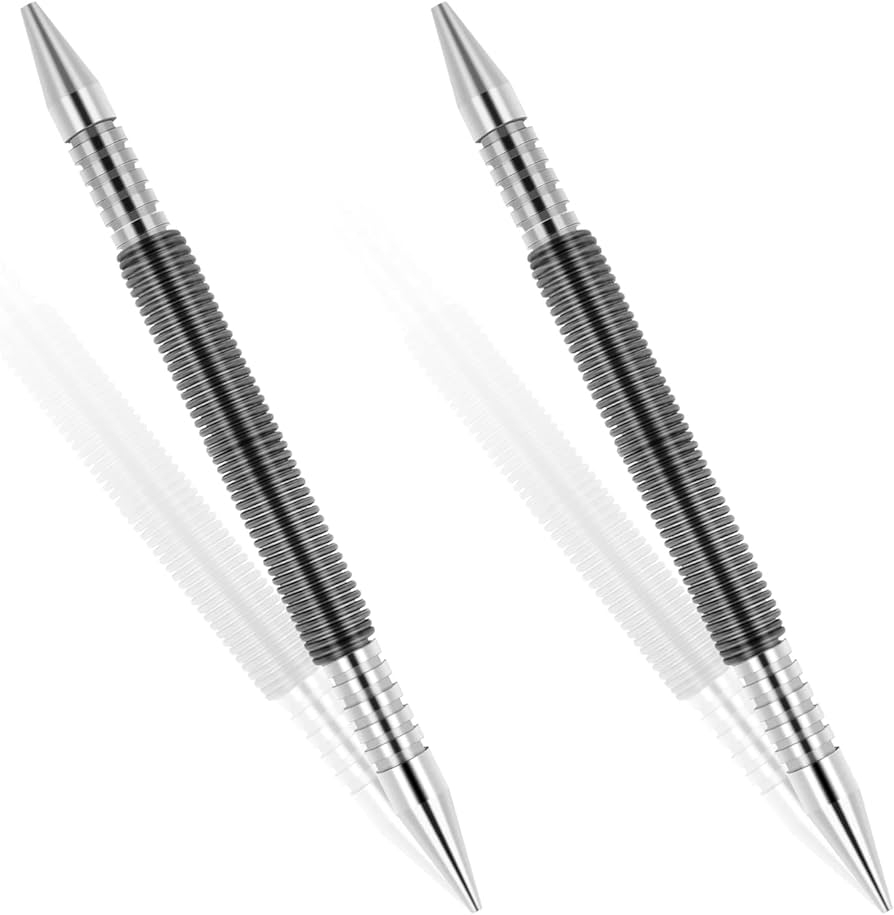 Amazon Thinp 2 Pieces Spring Nail Set Nail Set Tool And Hinge Pin Tool Dual Head Nail Setter Hammerless 1 8 1 16 And 1 32 Inch Spring Pin Punch Nail 3500 Psi Striking Force