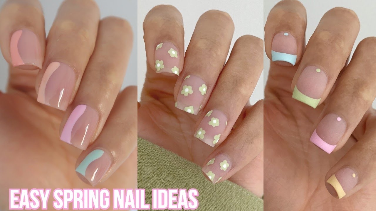 EASY SPRING PASTEL NAIL IDEAS Spring Nail Polish Colors Nail Art Compilation YouTube