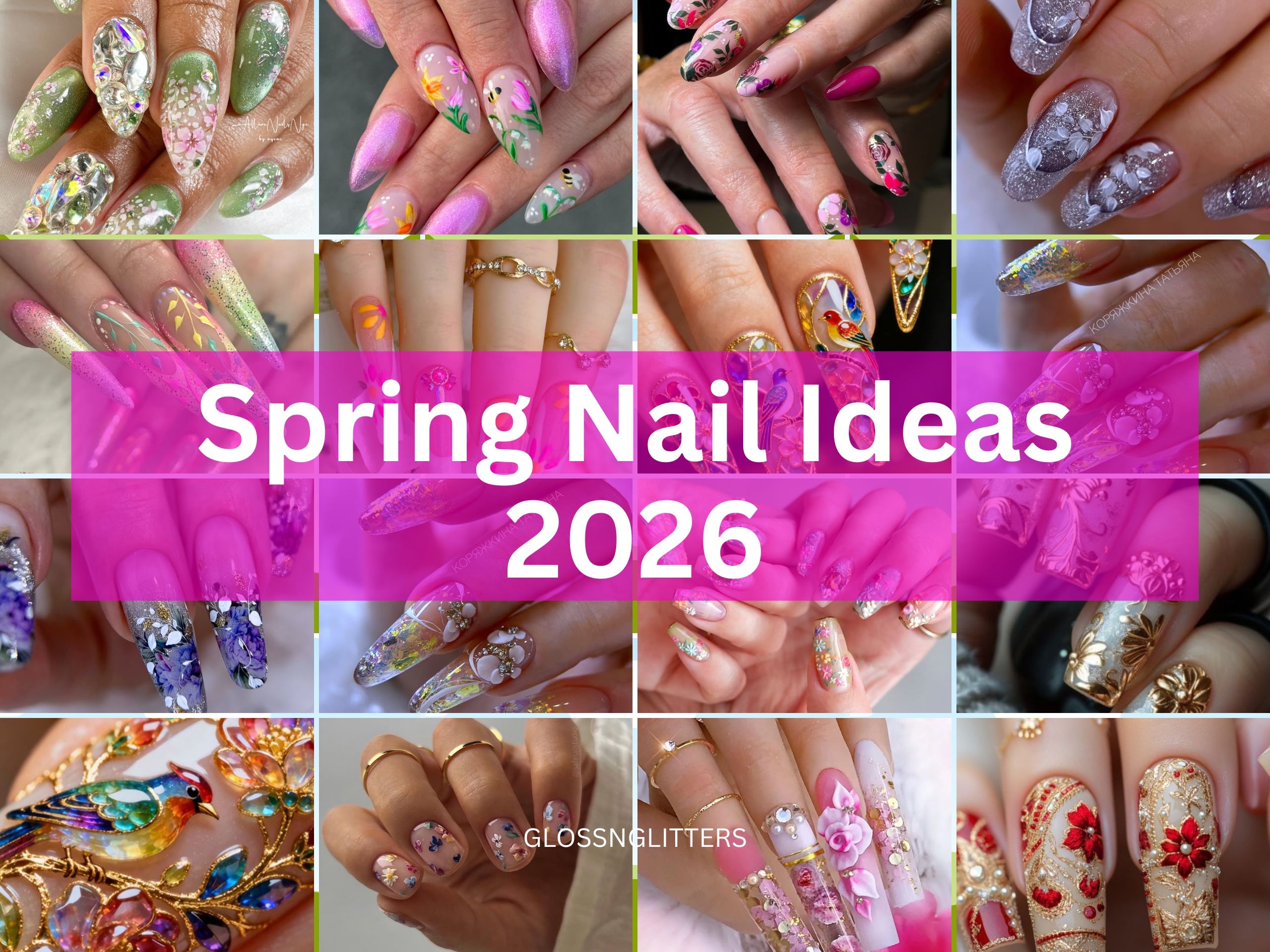 Floral Nail Art Trends For 2026 New Designs To Try Glossnglitters