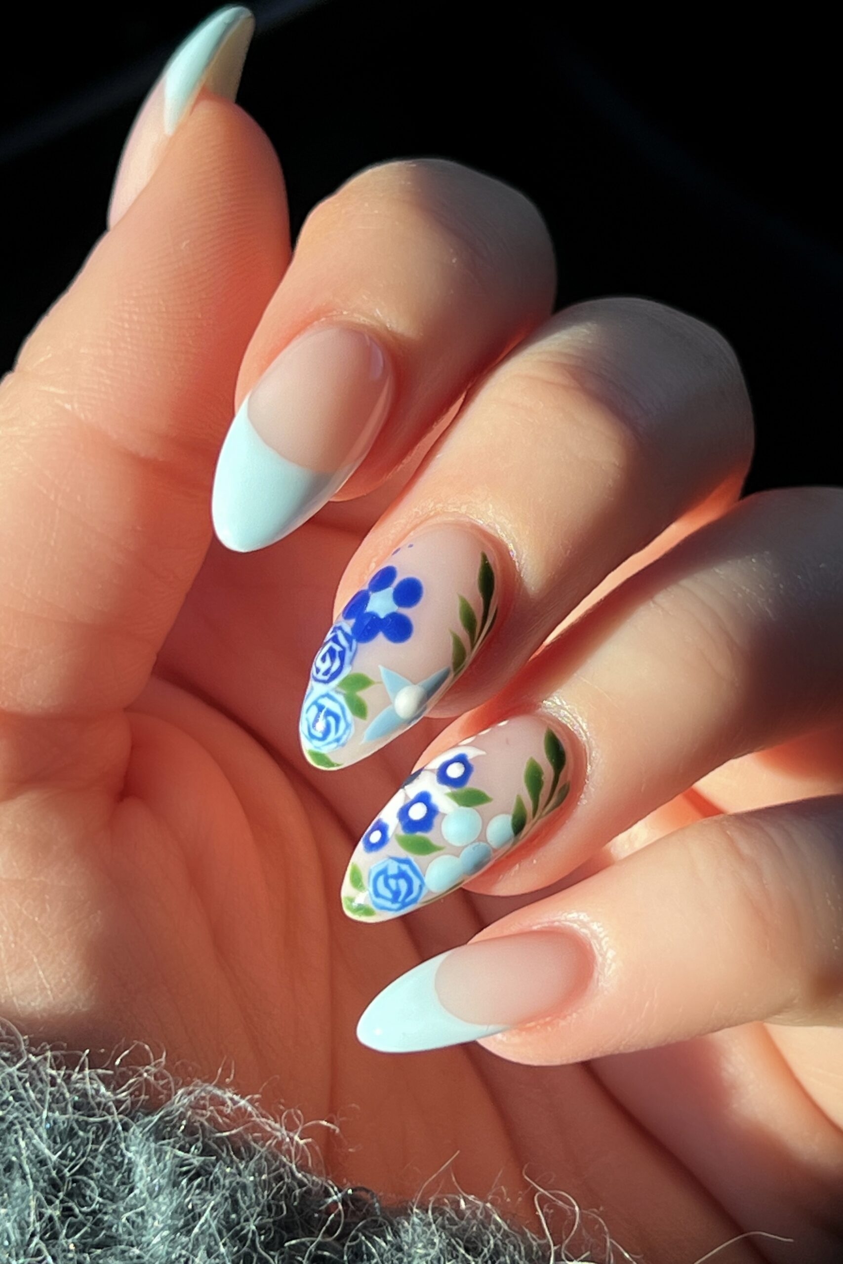 spring flower nails