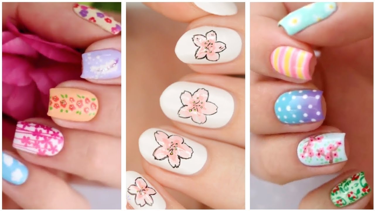 SPRING NAIL ART 2025 Easy Cute Nail Art Design Compilation For Spring YouTube
